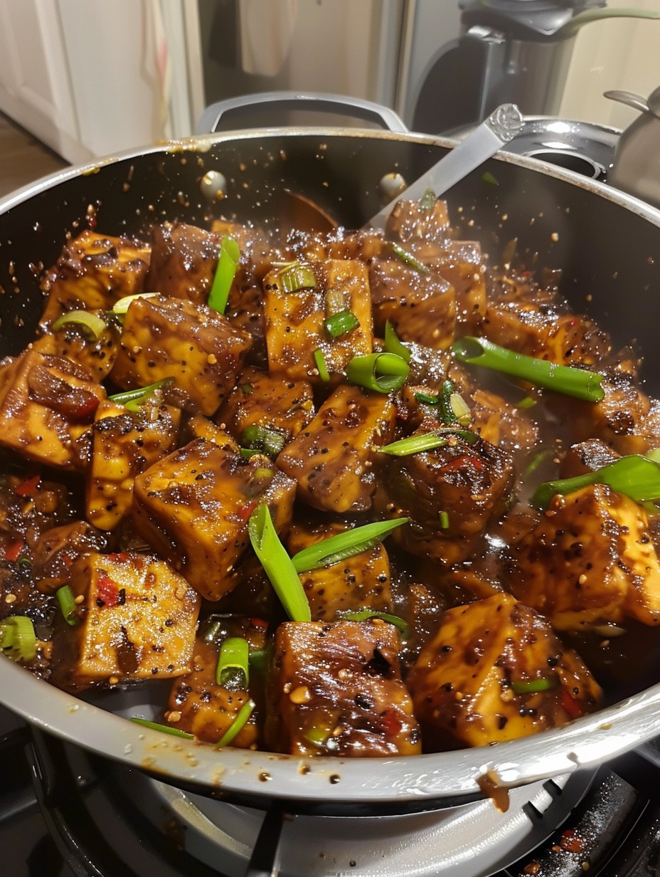 Vegan Black Pepper Tofu