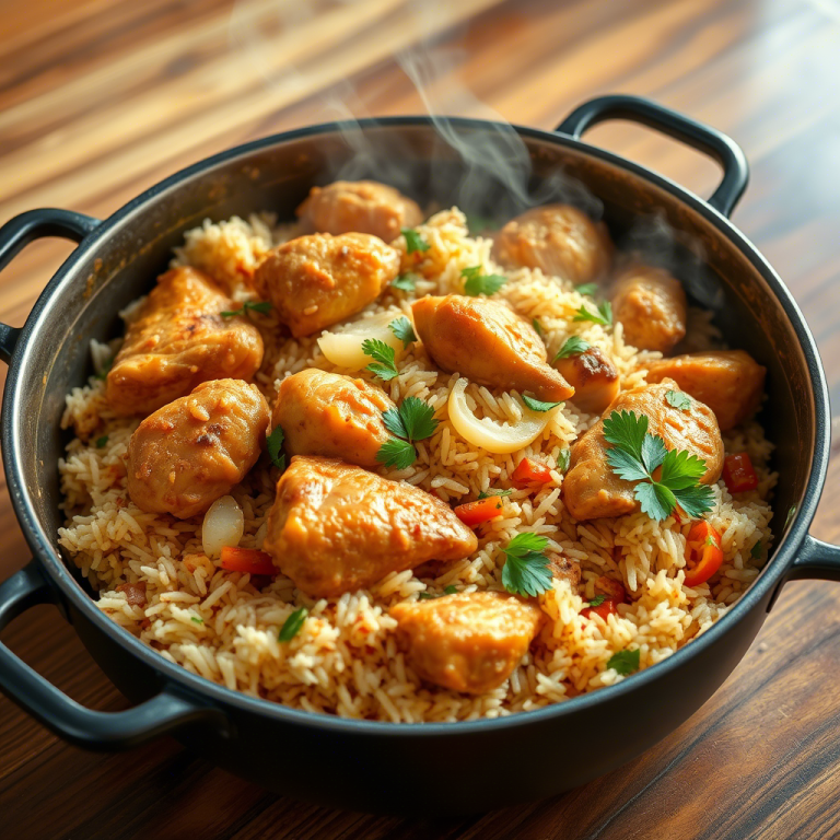Easy One-Pot Chicken and Rice