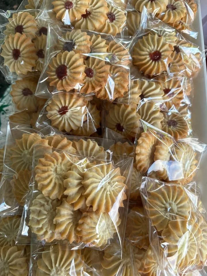 Assorted commercial cookies displayed deliciously for business promotion.