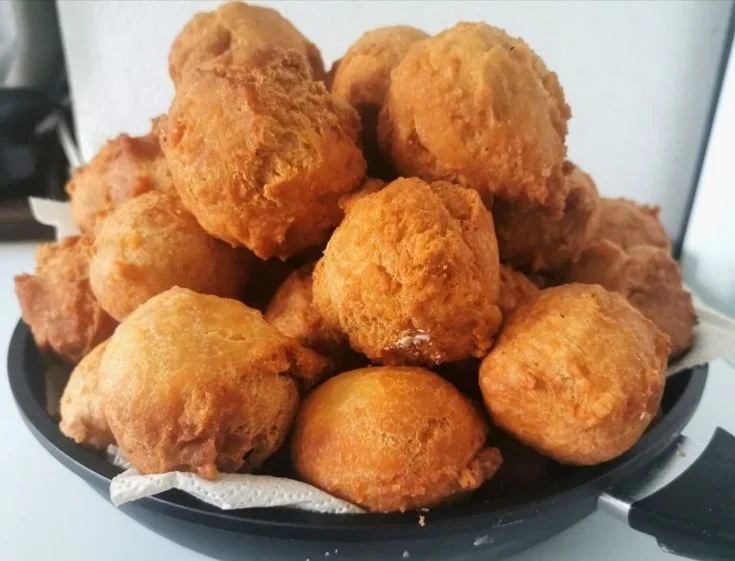 Delicious crunchy Nigerian Buns served on a plate.