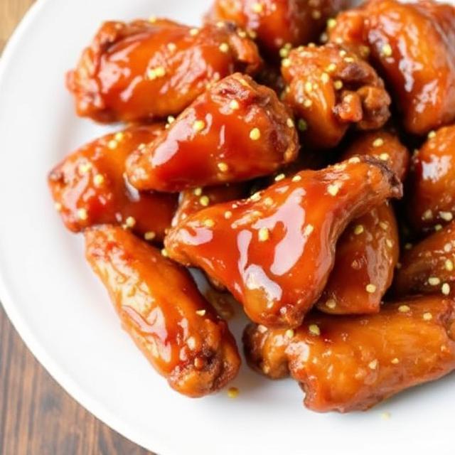 Sticky Honey Chicken Wings