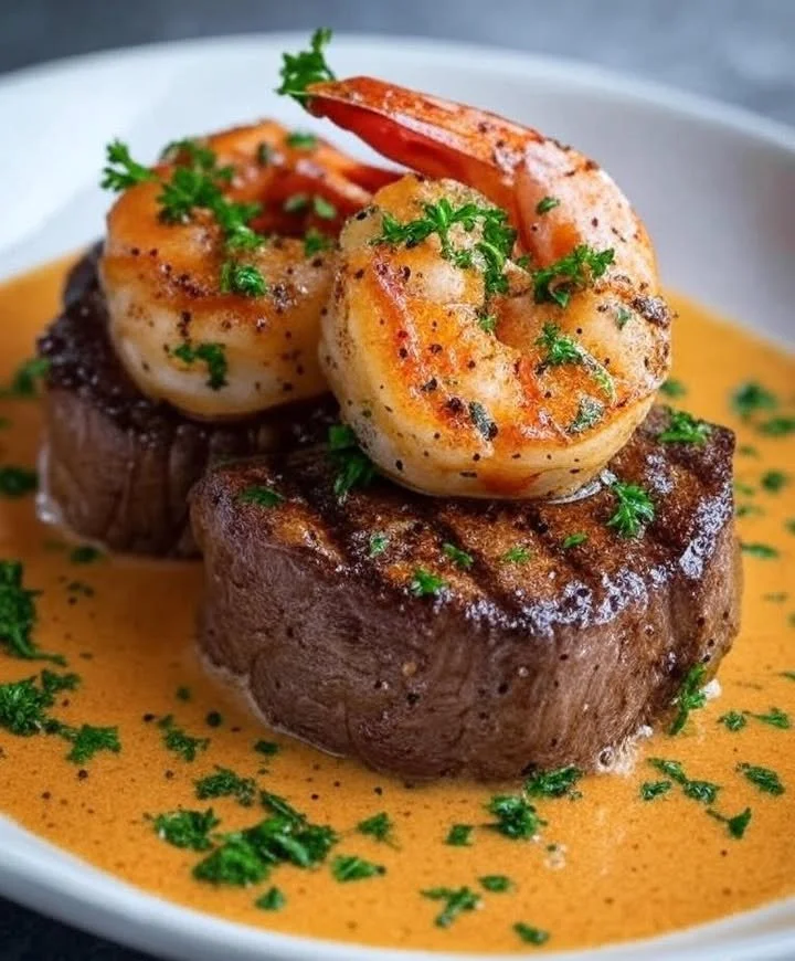 Gourmet filet mignon cooked to perfection, served with elegant sides.