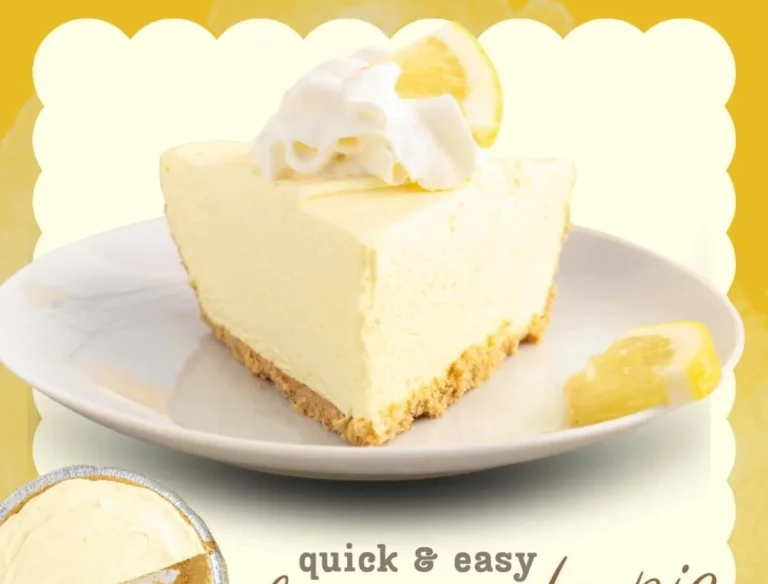 Delicious and refreshing lemonade pie served on a plate