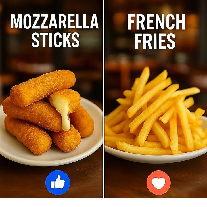 Plate of crispy mozzarella sticks served with marinara sauce