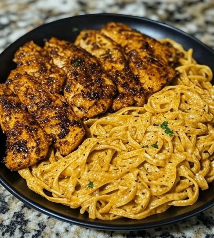 Creamy Cajun delight ready in 30 minutes, showcasing rich flavors and textures.