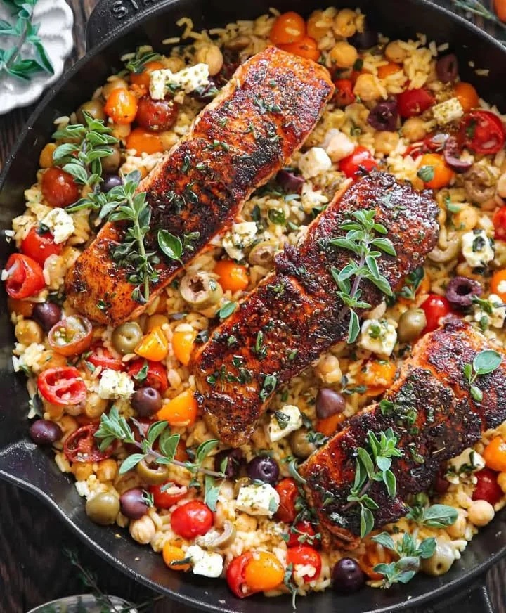 Fresh Mediterranean Delight dinner recipe ready in 30 minutes.