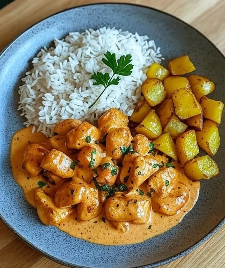 Delicious creamy garlic sauce drizzled over pasta for a perfect dinner