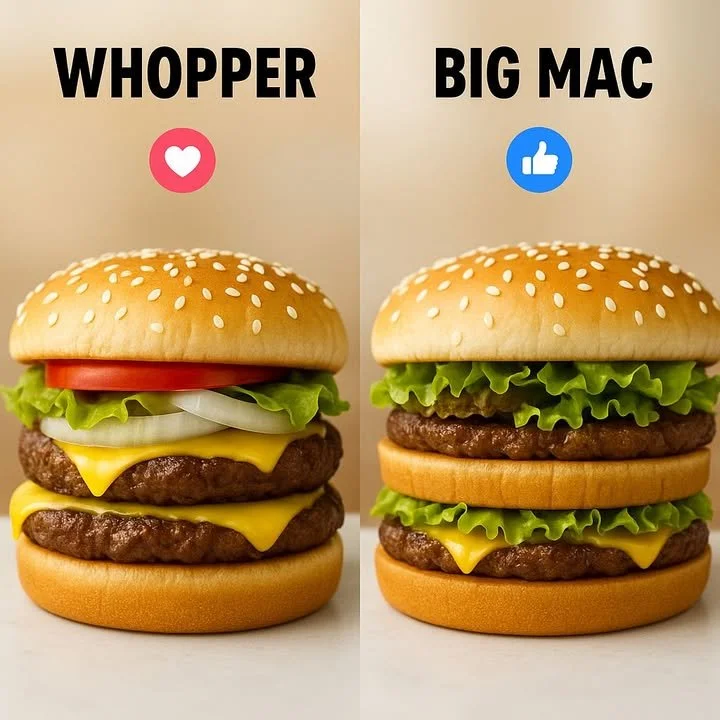 Delicious Whopper burger from Burger King with flame-grilled beef and fresh toppings.