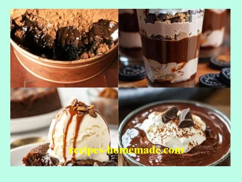 Delicious chocolate pudding served in a bowl with a sprig of mint