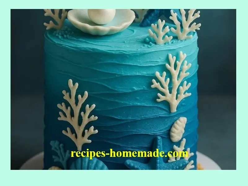 Beautiful deep sea cake designed for ocean-themed celebrations