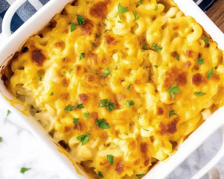 Creamy Keto Cauliflower Mac and Cheese in a bowl, low-carb comfort food