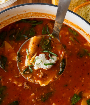 Lasagna Soup