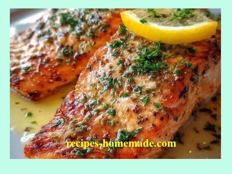 Air fryer salmon fillets cooked to perfection, golden brown and healthy