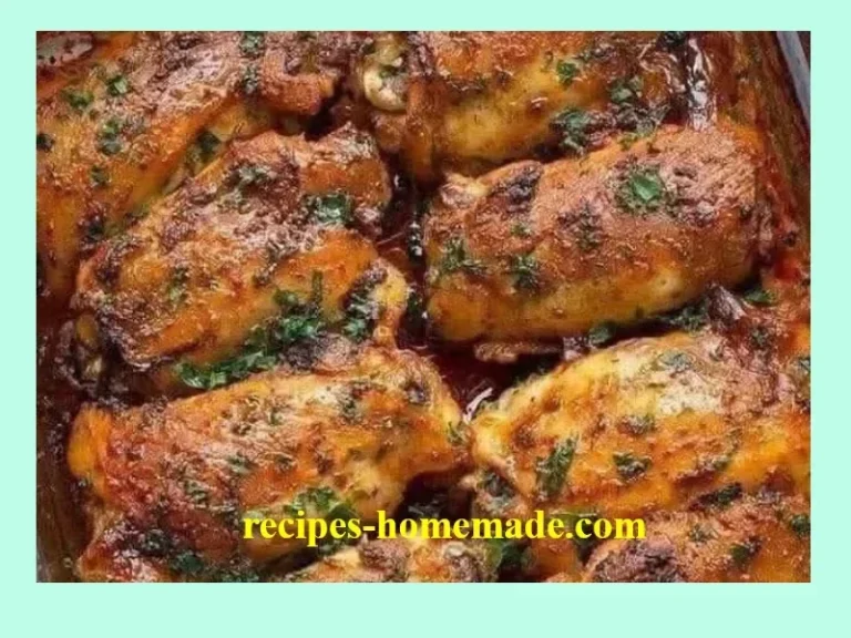 Juicy baked chicken thighs seasoned and ready to eat