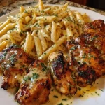 Creamy Cheesy Penne with Cajun Chicken and Garlic Parmesan sauce