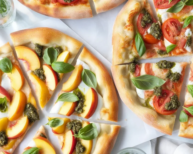 Delicious homemade pizza with fresh ingredients and homemade dough.