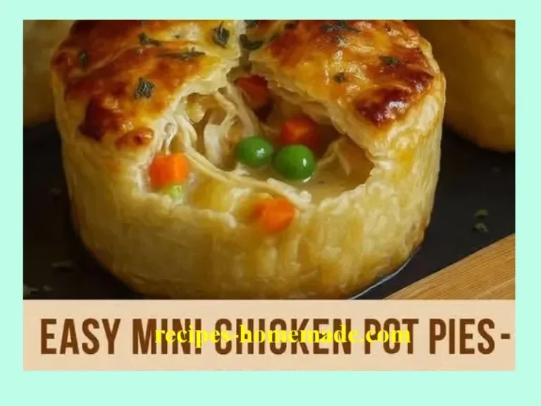 Delicious easy mini chicken pot pies baked to golden perfection