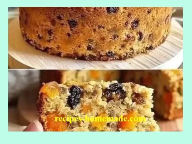 Delicious hearty oatmeal cake topped with frosting and surrounded by oats