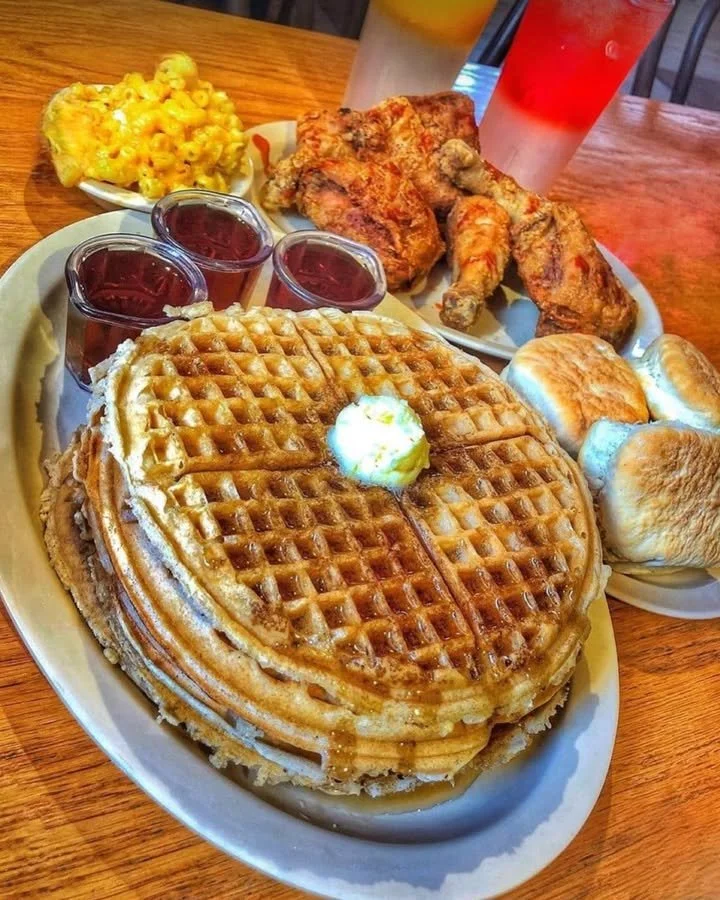 Delicious food at Roscoe's, the Waffle House alternative in LA.