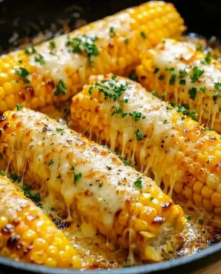 Delicious corn dishes ready to be served on a rustic wooden table