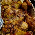 Mustard Baked Chicken with Chipotle served on a plate