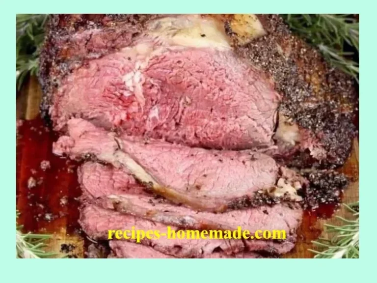 Delicious Pepper Parmesan Prime Rib served with herbs and spices