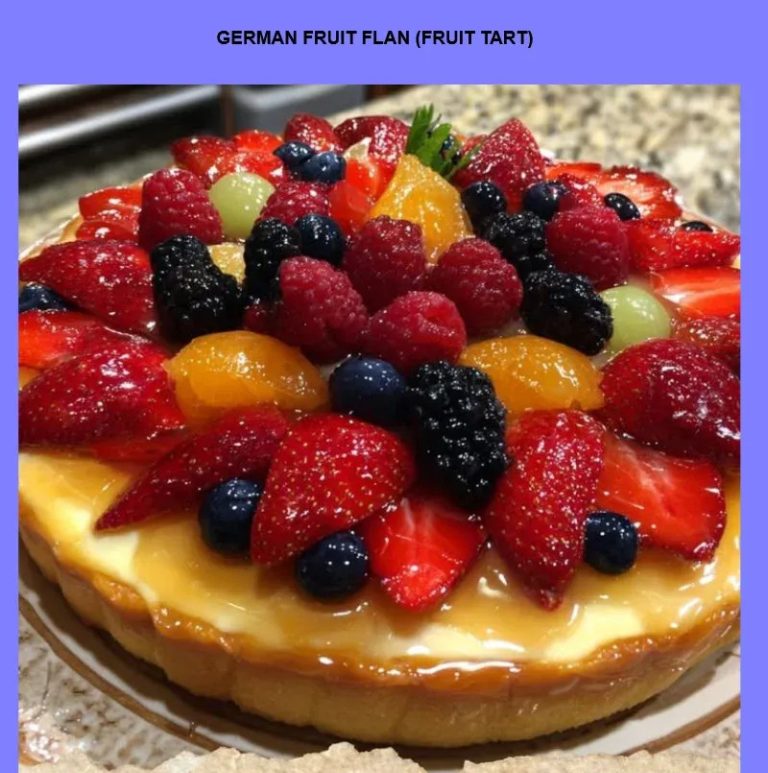 German Fruit Flan (Fruit Tart)