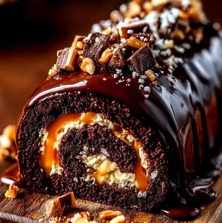 Chocolate Yule Log (Christmas Log)