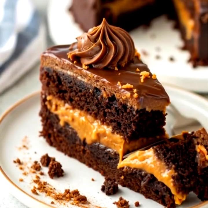 Caramel-Filled Chocolate Cake