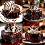 Chocolate Brownie Delicious homemade chocolate brownies topped with walnuts