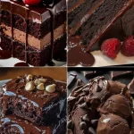 Deliciously decadent chocolate cake with layers of rich frosting.