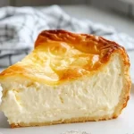 Classic German Cheesecake with creamy filling and buttery crust
