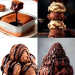 Delicious cold and creamy ice cream in a colorful cone