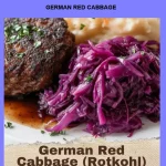 Bowl of flavorful German Red Cabbage dish garnished with herbs