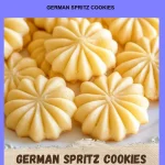 Plate of delicious homemade German Spritz Cookies decorated with icing