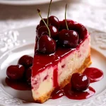 Irresistible Cherry Cheesecake Irresistible cherry cheesecake topped with fresh cherries and a creamy filling