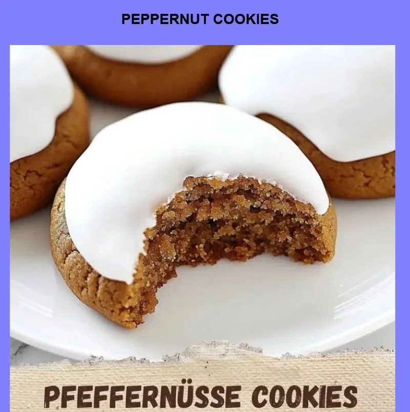 A plate of freshly baked Peppernut Cookies, showcasing their unique spice and texture.