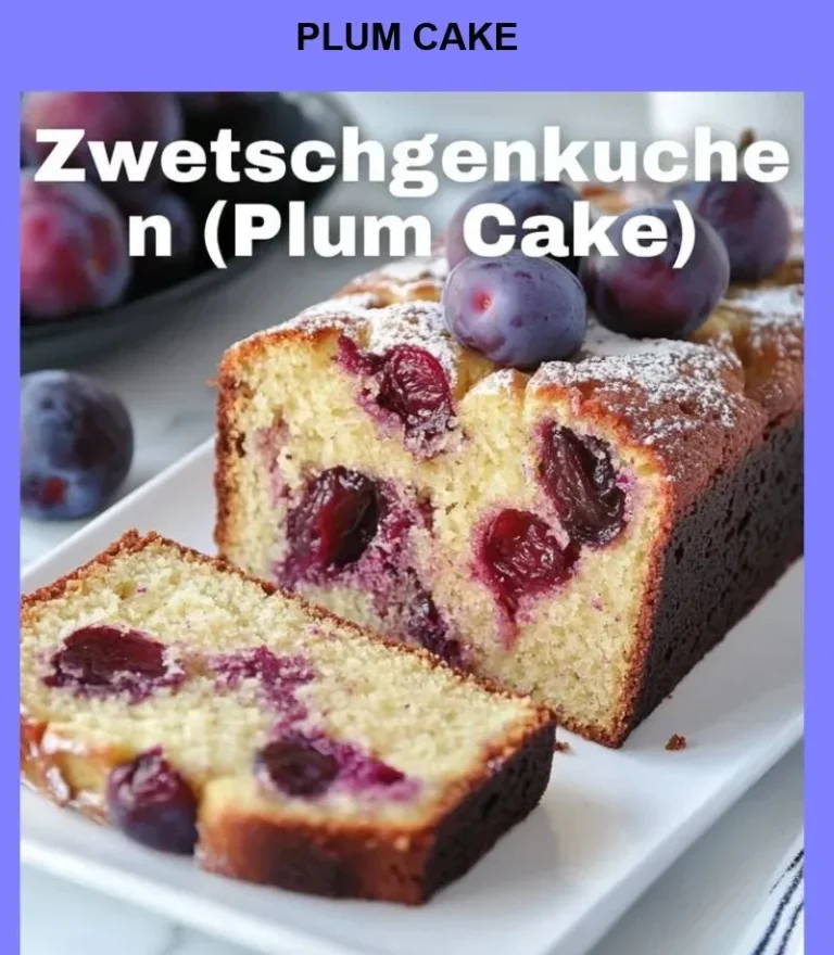 Homemade Plum Cake with rich flavors and textured fruit toppings