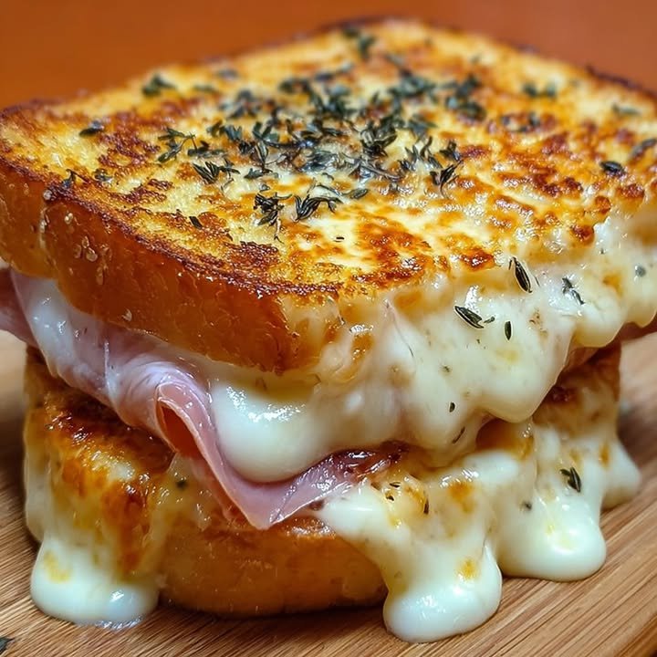 Croque-Monsieur with Prosciutto and Gratinated Brie