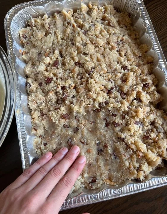 Delicious unique recipe shared at church with a distinct texture that everyone loved.