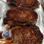 Juicy ribeye steak cooked to perfection on a grill