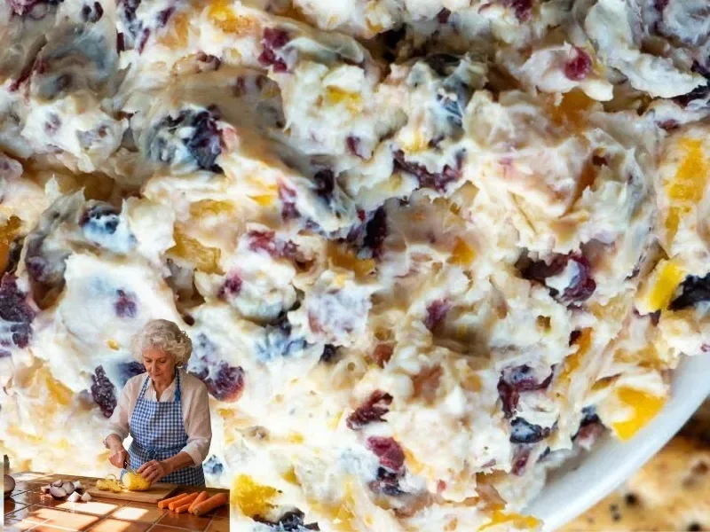 Tangy Sweet Zest Dip served with fresh vegetables and chips