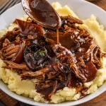 Slow Cooker Beef Chuck Roast with Brown Gravy 564151