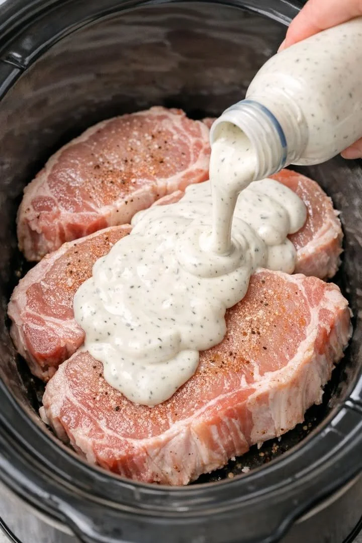 Slow Cooker Ranch Pork Chops