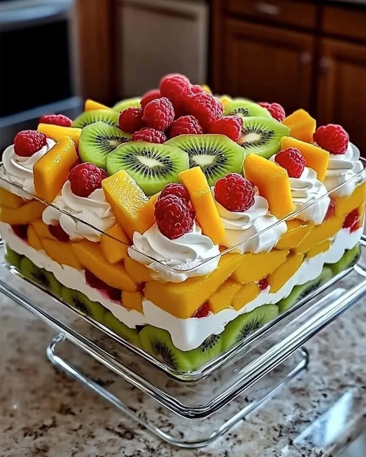 Vibrant Fresh Fruit Trifle