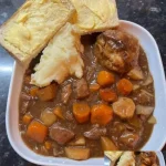 Delicious Crockpot beef stew with tender meat and vegetables