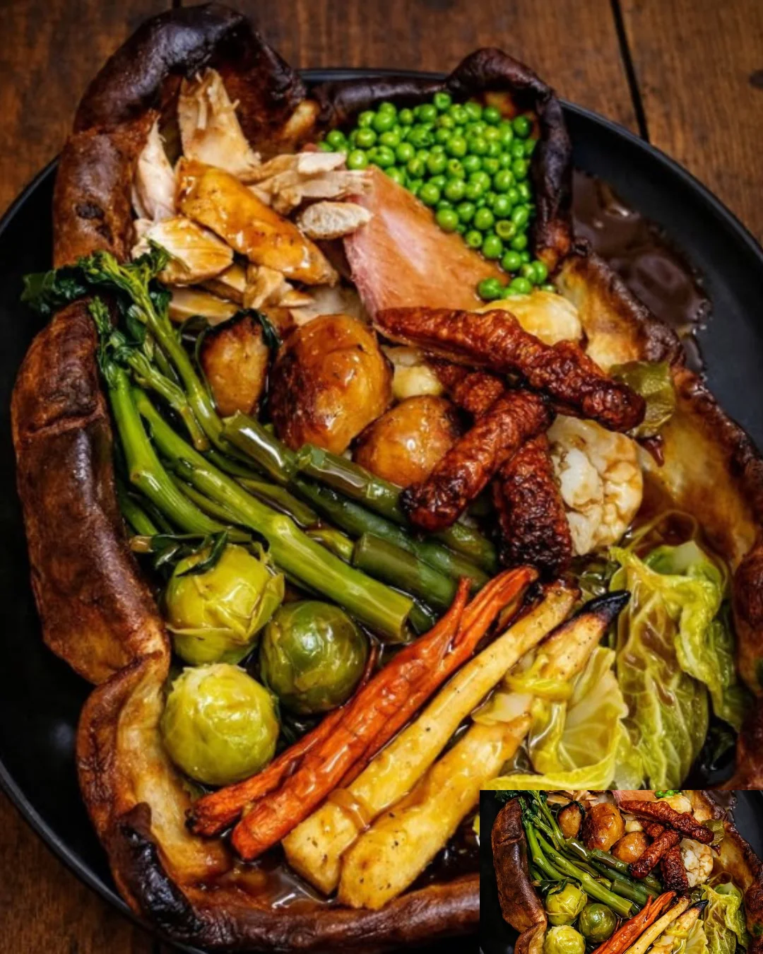 Giant Homemade Yorkshire Roast Dinner