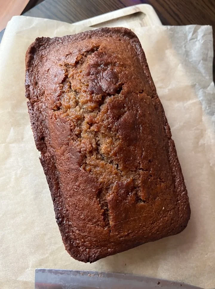 Baked loaf inspired by a local bake shop menu from college