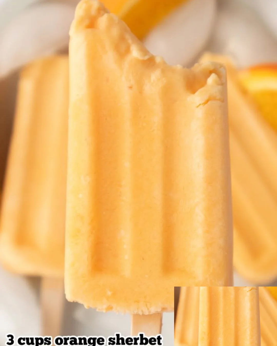 Orange Creamsicle Popsicles