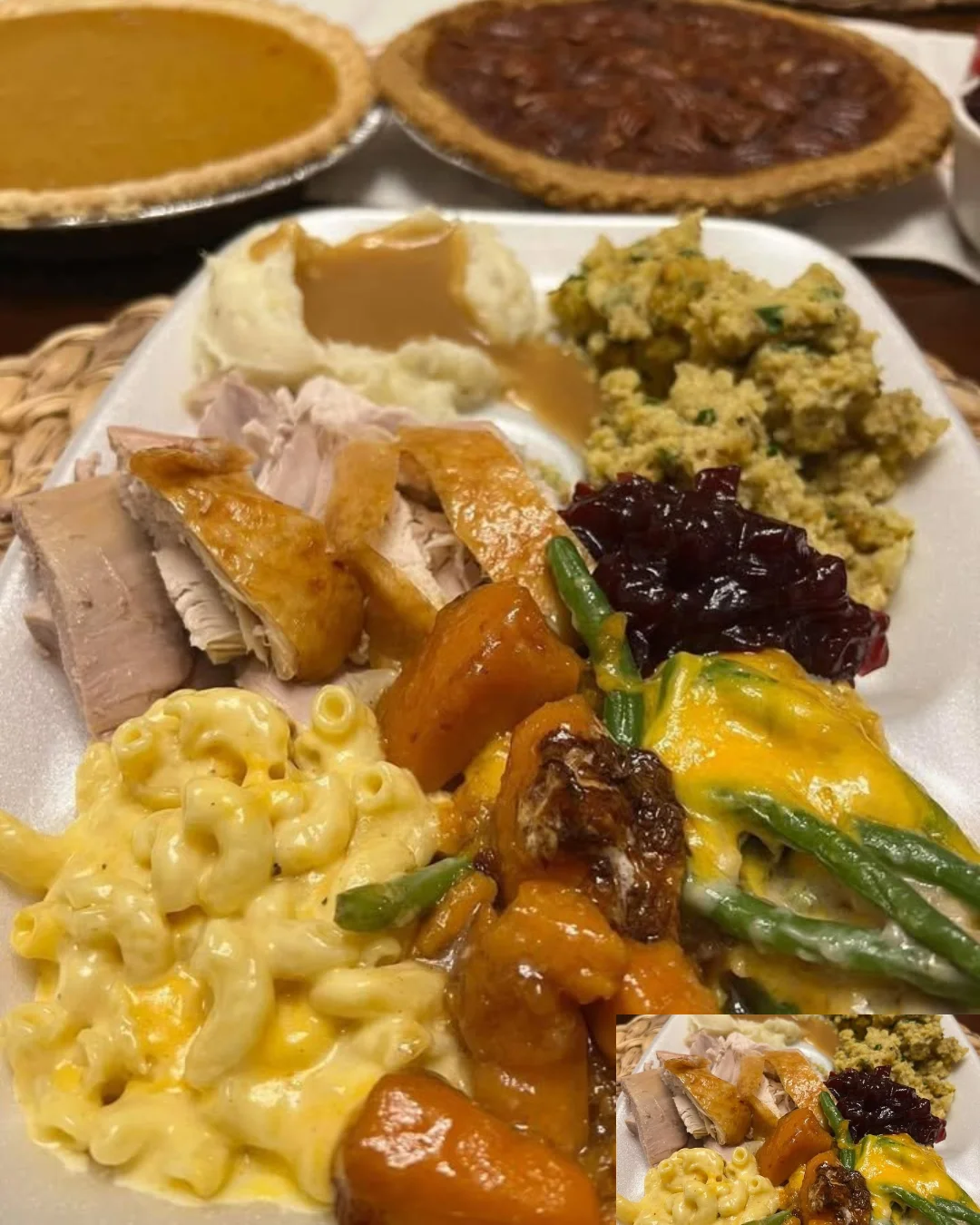 A beautifully arranged Sunday Plate with a variety of delicious dishes.